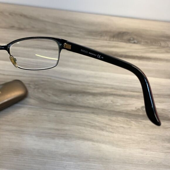 GUCCI GG 4214 GB5 BLXK 54/16/135 FLEX HINGE EYEGLASSES FRAME w/ Case Dust Cloth - Picture 16 of 16
